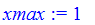 xmax := 1