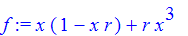 f := x*(1-x*r)+r*x^3