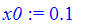 x0 := .1