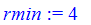 rmin := 4